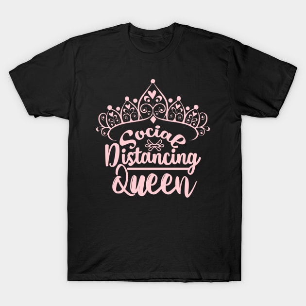 Social Distancing Queen T-Shirt by aybstore